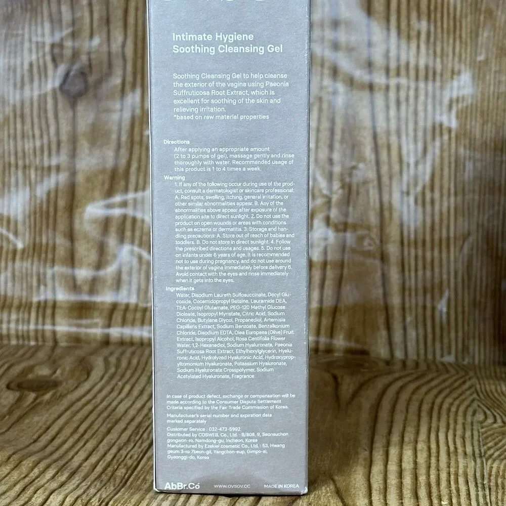 OVSOV Intimate Hygiene Cleansing Gel‎ 200ml + V-Zone Care Fresh Mist 50ml